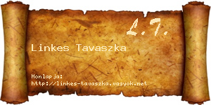 Linkes Tavaszka névjegykártya